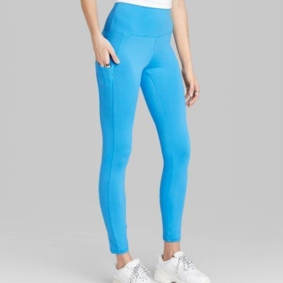 wild fable Pants - 𝅺wild Fable Women's High-Waisted Ultra Soft Azure Blue Leggings